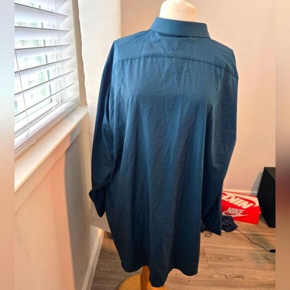 JF j. Ferrar long sleeve button down shirt stretchy big and tall sz 3XL - Picture 5 of 6